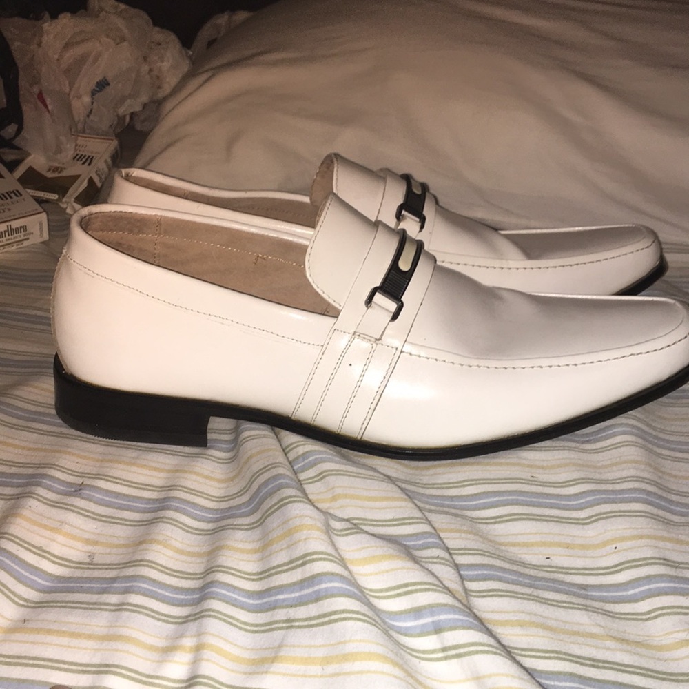 Stacy Adams dress shoes size 12 all white